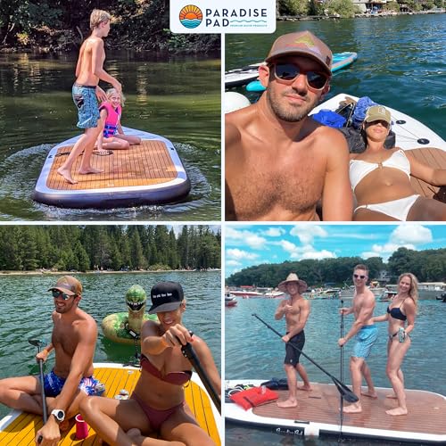 Multi Person Inflatable Paddle Board I Family Paddle Board I Giant Sup | Premium Multi Person Sup I Paradise Pad 12’x5’