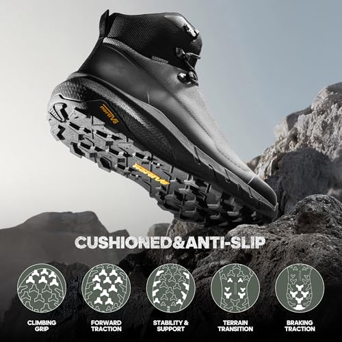 NORTIV 8 Men's Hydrotrek Waterproof Hiking Boots