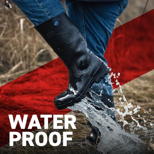 Dunlop Chesapeake Rubber Boots for Men & Women – PVC - Waterproof - Lightweight Garden, Fishing & Rain Boots with Soft Toe...