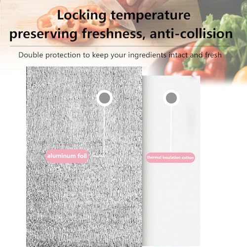 Smilco Reusable Insulation Bags Thermal Box Liners Metalized Box Liners Lunch Food Shopping Bag Insulated Lining Waterproo...