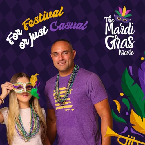 THE MARDI GRAS KREWE - Beads Necklaces Mardi Gras 72 Pack, 6 Dozen 33" 7mm - Party Favors, Parades, Bulk Decorations, Cost...