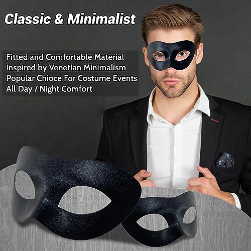 HyperFun Masquerade Mask for Men Classic Vintage Venetian Mens Mask Lightweight Gentle, Specially for Costume, Theme Parties