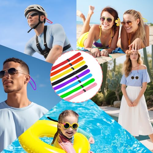 VITASHYNX 8 Pcs Floating Glasses Strap, Sunglasses Floating Strap, Buoyant Glasses Retainer For Boating Kayaking Fishing P...