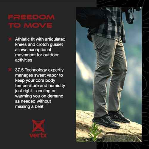 Vertx Men's Trailslacker Pant, CCW Tactical Outdoor Gear, 11 Pockets, Moisture-Wicking
