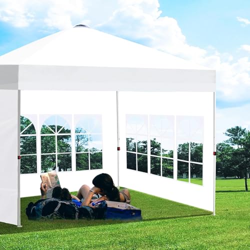 Canopy Sidewalls for 8x8 Pop Up Canopy 99% UV Protection, Waterproof, 3 Pcs Sidewalls Only,(White)