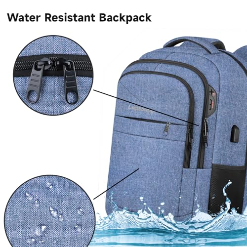 Lapsouno Extra Large Travel Backpack, TSA Laptop Backpack, 17 inch Bag with USB Port, 40L Carry on College School Computer...
