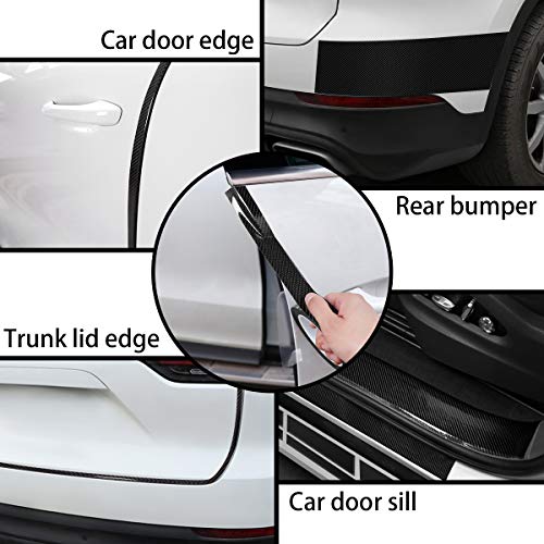 DGSL Car Door Edge Guards Door Sill Protector, 2.7In x 33Ft 5D Carbon Fiber Car Wrap Film, Vinyl Automotive Wrap Film Ant...