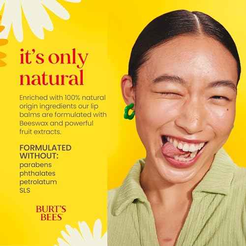 Burt's Bees Lip Balm - Original Beeswax, Lip Moisturizer With Responsibly Sourced Beeswax, Tint-Free, Natural Origin Conditioning Treatment, 2 Tubes, 0.15 oz.