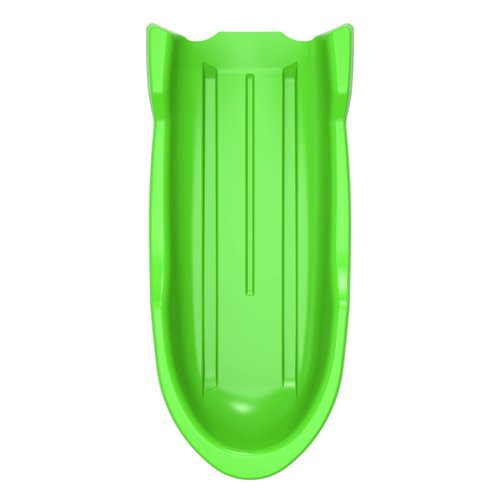 Era 46-inch Torpedo Adventurer Sled with Open Back — 1-2 Rider Plastic Toboggan, Green