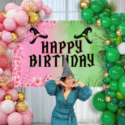 Witch Theme Party Decorations Banner Witchy Birthday Background Decoration, Witchy Party Banner Backdrop Photography Backg...