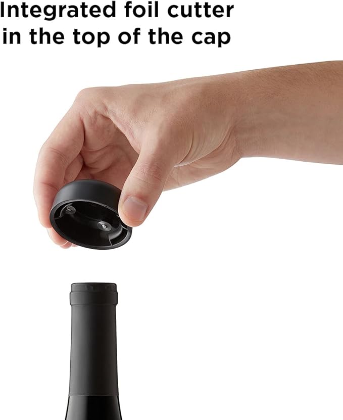 Rabbit Automatic Electric Corkscrew Wine Bottle Opener, One Size, Shiny Black (Pack of 12)