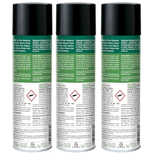 Simple Green Foaming Coil Cleaner 20oz Aerosol (Pack of 3)