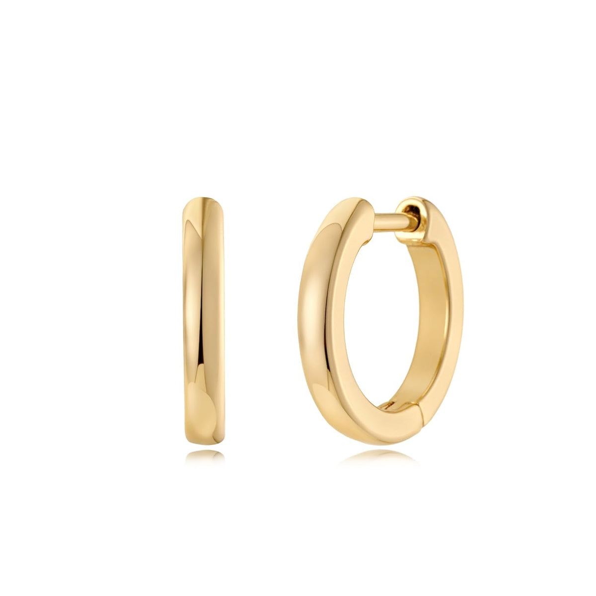 MYEARS Women Earrings Gold Huggie Hoop Ear Stud Cuff 14K Small Simple Hypoallergenic Everyday Jewelry 1