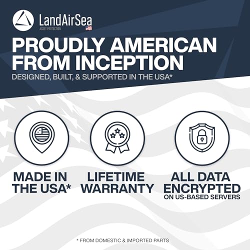 LandAirSea 54 GPS Tracker - Made in the USA from Domestic & Imported Parts. Long Battery, Magnetic, Waterproof, Global Tra...