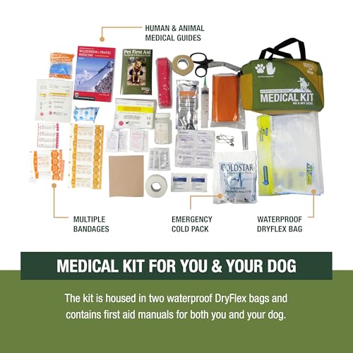 Adventure Medical Kits Me & My Dog Medical Kit - Human & Canine First Aid Essentials - Includes Cold Pack, SOL Emergency B...