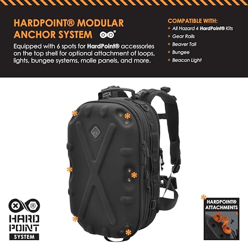 HAZARD 4 Pillbox™ Tactical Backpack – Heavy Duty Military Survival Pack for Men and Women – EDC Rucksack for Laptop, Motor...