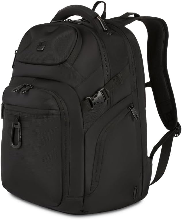 SwissGear Endure ScanSmart 17" Laptop Backpack – Reflective Tech Backpack with ScanSmart Compartment – Multiple Organizer ...