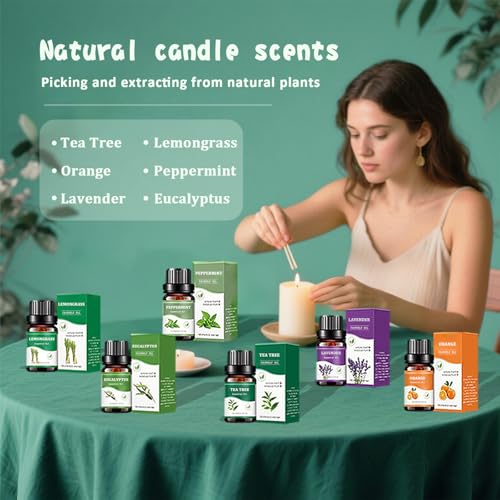 FAIRYELF Candle Making Kit for Adults with Soy Wax Wax Melter, Complete Candle Making Supplies, DIY Starter Scented Candle...