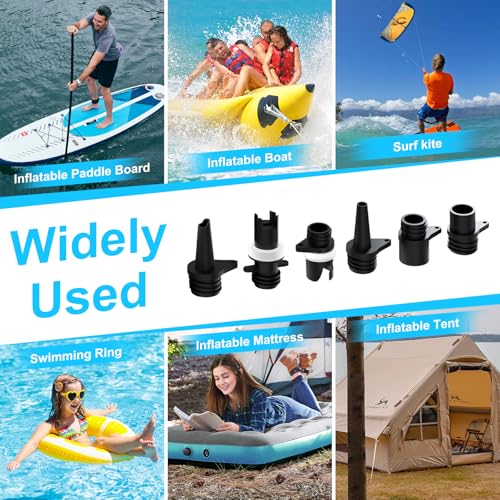 Electric Paddle Board Pump, 20PSI Rechargeable Sup Pump with Storage Bag, Intelligent Dual Stage Inflation & Deflation, Au...