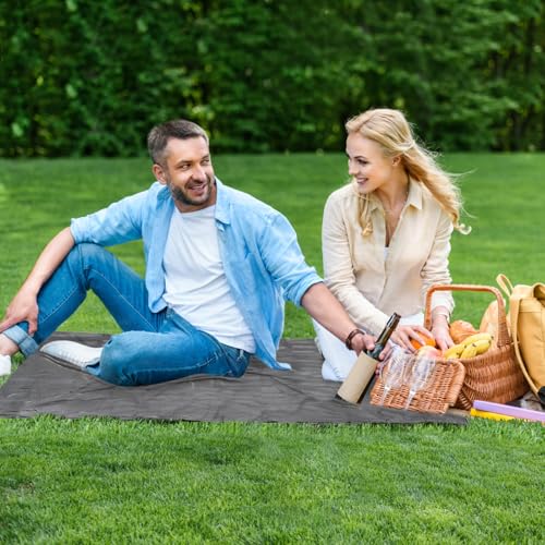 Siegvoll Pocket Picnic Blanket for 1-2 Persons, 43.3x55.12″(2.54oz) Super Light Compact Beach Blanket, SandProof Waterproo...
