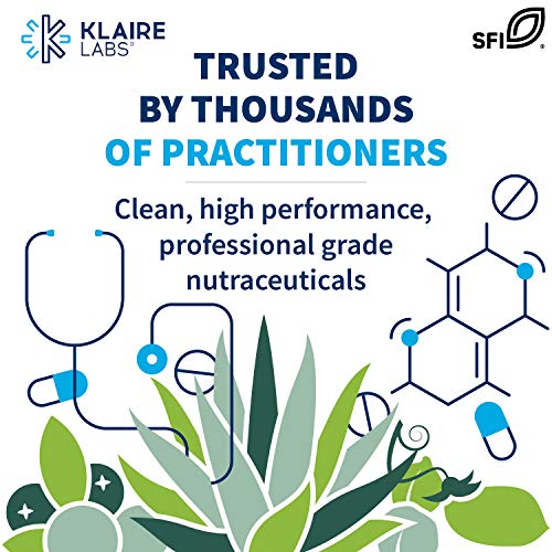 Klaire Labs Magnesium Glycinate Complex - 100mg Bisglycinate Blend to Support Bone Health & Rest - Chelated for Improved Absorption - Gluten-Free & Hypoallergenic (100 Capsules)