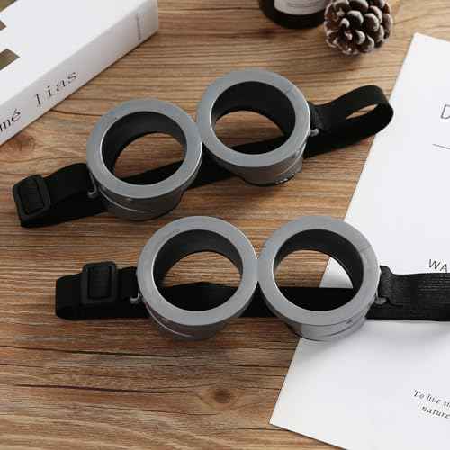 2Pcs Steampunk Goggles Round Glasses Costume Accessories Halloween Cosplay Party Set