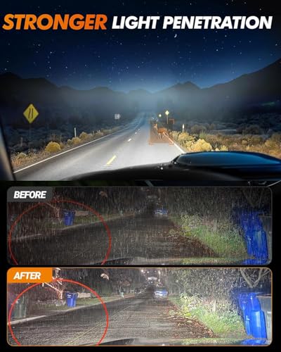 SEALIGHT H11 H16 H8 LED Fog Light Bulbs, 12,000 lumens 6500K White H16 H8 LED Fog Lights or Daytime Running Lamp, Interior...