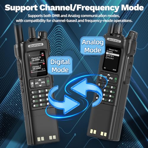 BAOFENG Radio DM32 DMR Radio10W Long Range Ham Radio Handheld 3800mAh Rechargeable Walkie Talkies NOAA Weather Radio DM-32...
