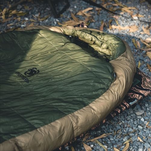 OneTigris Black Nordic Defender 2.0 Version - 5℉ Down Sleeping Bag Winter- Ultralight Backpacking Puffy 800 Fill Power 700...