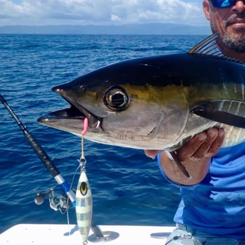 Vertical Jigs Luminous Slow Jigging Lure for Saltwater Freshwater Fishing 3 Colors 7 Weights