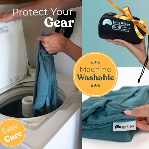 Sleeping Bag Liner for Hot or Cold Weather Camping, Ultra-Soft, Washable 86x35" , Lightweight & Anti-Static Polyester Kni...