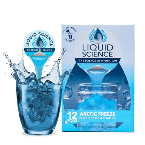 Java House Liquid Science Arctic Freeze Single Serve Hydration Pods - Peel and Pour - Cool Blue Raspberry Hydration - Pack...