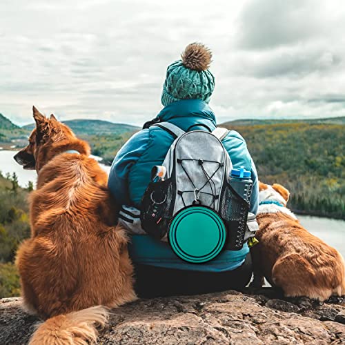 Collapsible Dog Bowls-2 Pack Large Size for Large/Medium Dogs, Pet Travel Water Bowl, Dogs Cat Portable Water Bowl, Dog Pe...