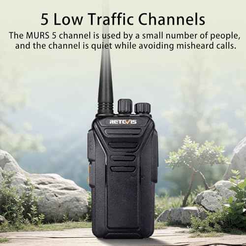 Retevis RT27V MURS Radios, Walkie Talkies with Earpiece, Long Range, Rechargeable, Low-Traffic Channel, Durable, Two Way Radios for Hunting Camping Farm£¨2 Pack£©