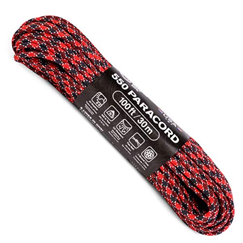 Atwood Rope MFG 550 Paracord 100 Feet 7-Strand Core Nylon Parachute Cord Outside Survival Gear Made in USA | Lanyards, Bra...