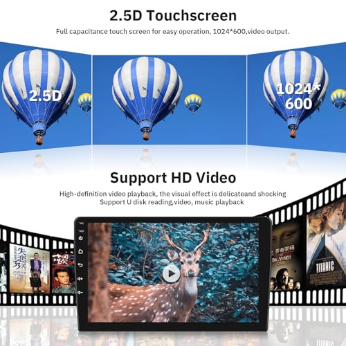 Android Car Stereo for Mercedes Benz C Class W204 S204 2006-2011 Support Wireless Carplay with 9” Touchscreen 2+64G HiFi A...