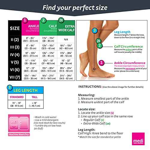 mediven for Men Classic, 20-30 mmHg ? Calf High Compression Stockings, Closed Toe Leg Circulation for Men, Compression Dress Socks, Leg Support Compression Coverage, Extra Wide