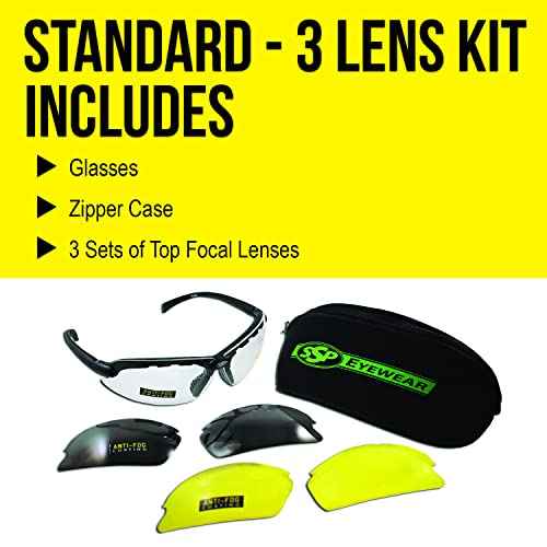 First Responder's Choice! Tactical Shooting Glasses for Front Sight Focus 99% of Inaccuracy Occurs When You Can¡¯t See Your Sights. Maintains a Natural Shooting Stance. Top Focal¢ç Anti-Fog, ANSI Z87.1+