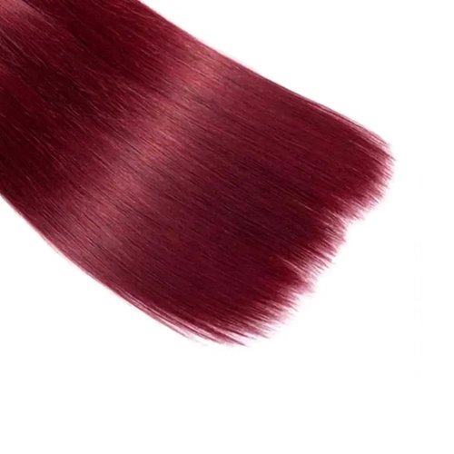 26 28 30 inch Red Human Hair Bundles Burgundy Straight 3 Bundles Human Hair 99J Burgundy Color