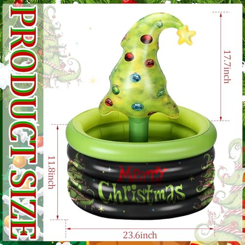Bencailor Christmas Party Decoration Inflatable Lime Green Christmas Tree Cooler Blow up Pool Birthday Xmas Party Favor Su...
