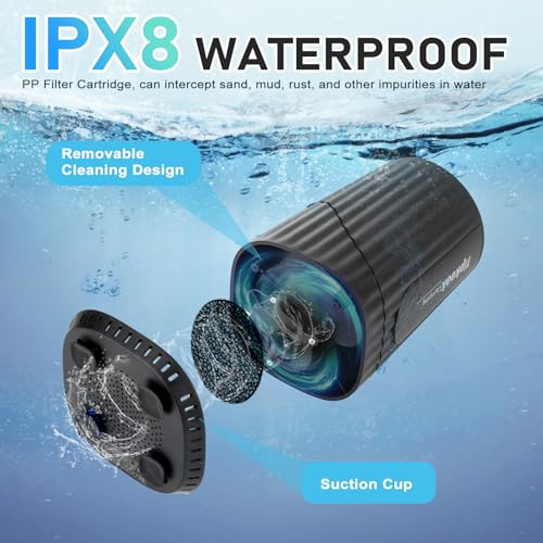 Portable Shower for Camping Essentials: 10000mAh Battery Powered Shower Rechargeable, IPX8 Waterproof Outdoor Shower, 5-Sp...