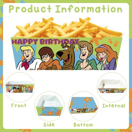 24 PCS Birthday Paper Plates, Elegant Party Decorations for Adult Theme Party Supplies