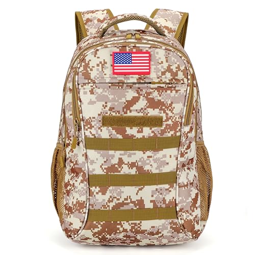 HYSANOG Boys Backpack for School,Military Teen Boys Backpack with USB Charging Pot,Camo Backpack Men 40L