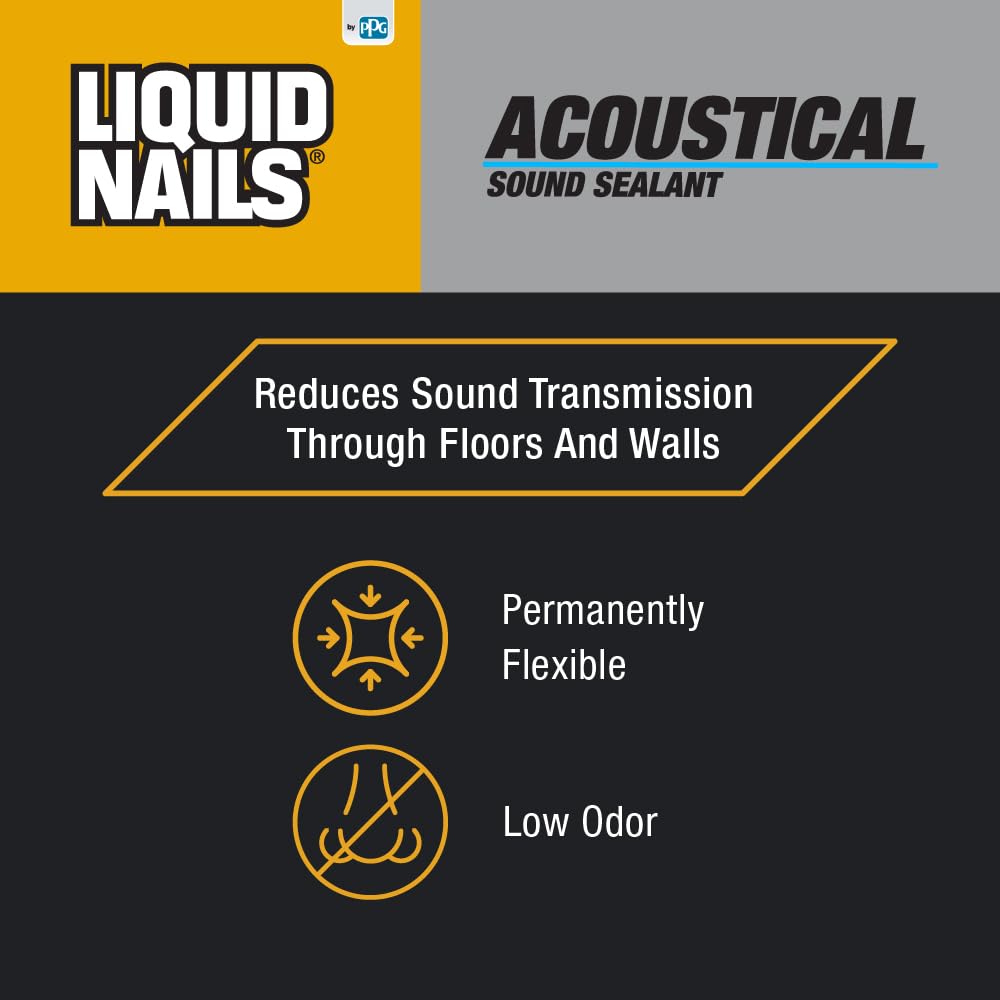 Liquid Nails Acoustical 28 oz. White Interior Sound Reducing Sealant