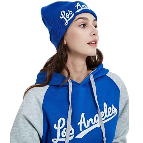 City Team 3D Embroidery Classic Cuffed Knit Hat Beanie Toque Skull Cap