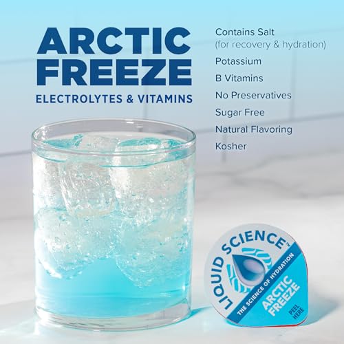 Java House Liquid Science Arctic Freeze Single Serve Hydration Pods - Peel and Pour - Cool Blue Raspberry Hydration - Pack...