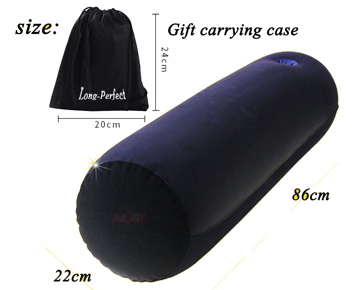 Long-Perfect Inflatable Pillow Travel Pillow Body Posture Support Pillow Multi-Functional Cushion Bedding Furniture (Cylindrical)