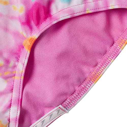 Speedo Girls Thin Strap One Piece Swimsuit (as1, Alpha, l, Regular, Watercolor Pink)
