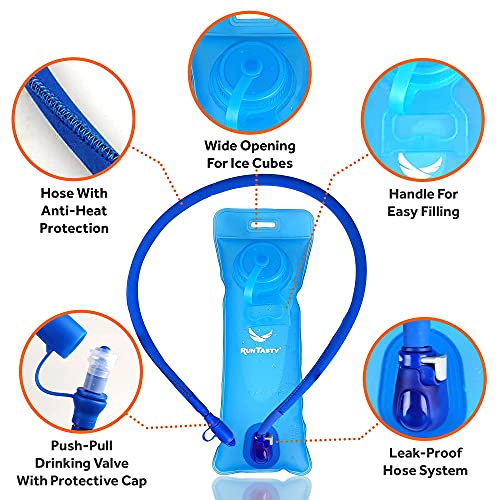 New Running Hydration Backpack Vest - w/50 oz Water Bladder Reservoir & Touchscreen Ready Phone Pocket - 360° Reflective &...