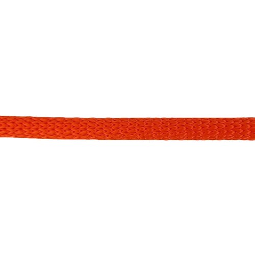 3/8 inch Neon Orange Dacron Polyester Rope - 250 Foot Spool | Solid Braid - Industrial Grade - High UV and Abrasion Resistance - Low Stretch